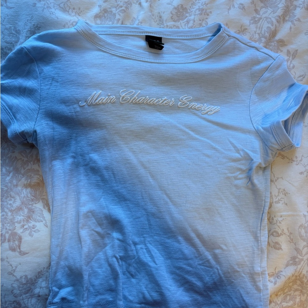 Wild Fable Light Blue Short Sleeve Tee
